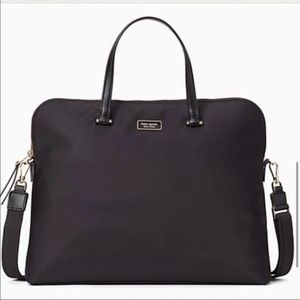 Black Universal Nylon Slim Commuter Laptop CaseBag